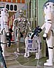 R2-D2 and C-3PO are discovered