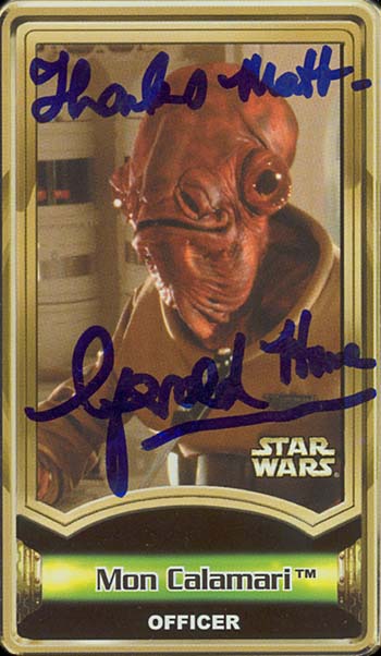 Gerald Home as Mon Calamari Officer